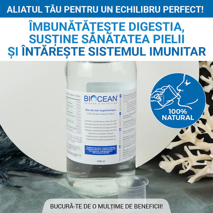 Plasma Marină Hypertonică - Energie, Hidratare și Nutriție Celulară, 1000 ml